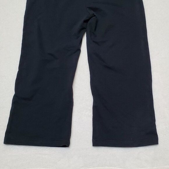 BCBGMAXAZRIA Vintage Retro Y2K  Black Bling Spell Out Cropped Sweatpants XL - Picture 11 of 12